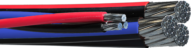 RW90 600V CSA – 3 Twisted Aluminum Conductors