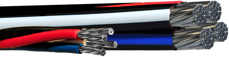 RW90 600V CSA – 4 Twisted Aluminum Conductors