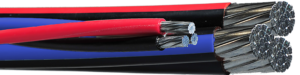 RW90 600V CSA - 3 Twisted Aluminum Conductors